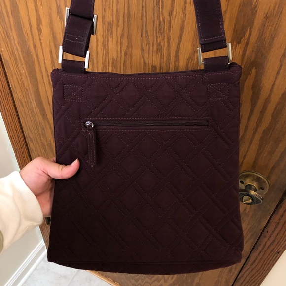 Purple Quilted Vera Bradley Crossbody Bag - Picture 3 of 9